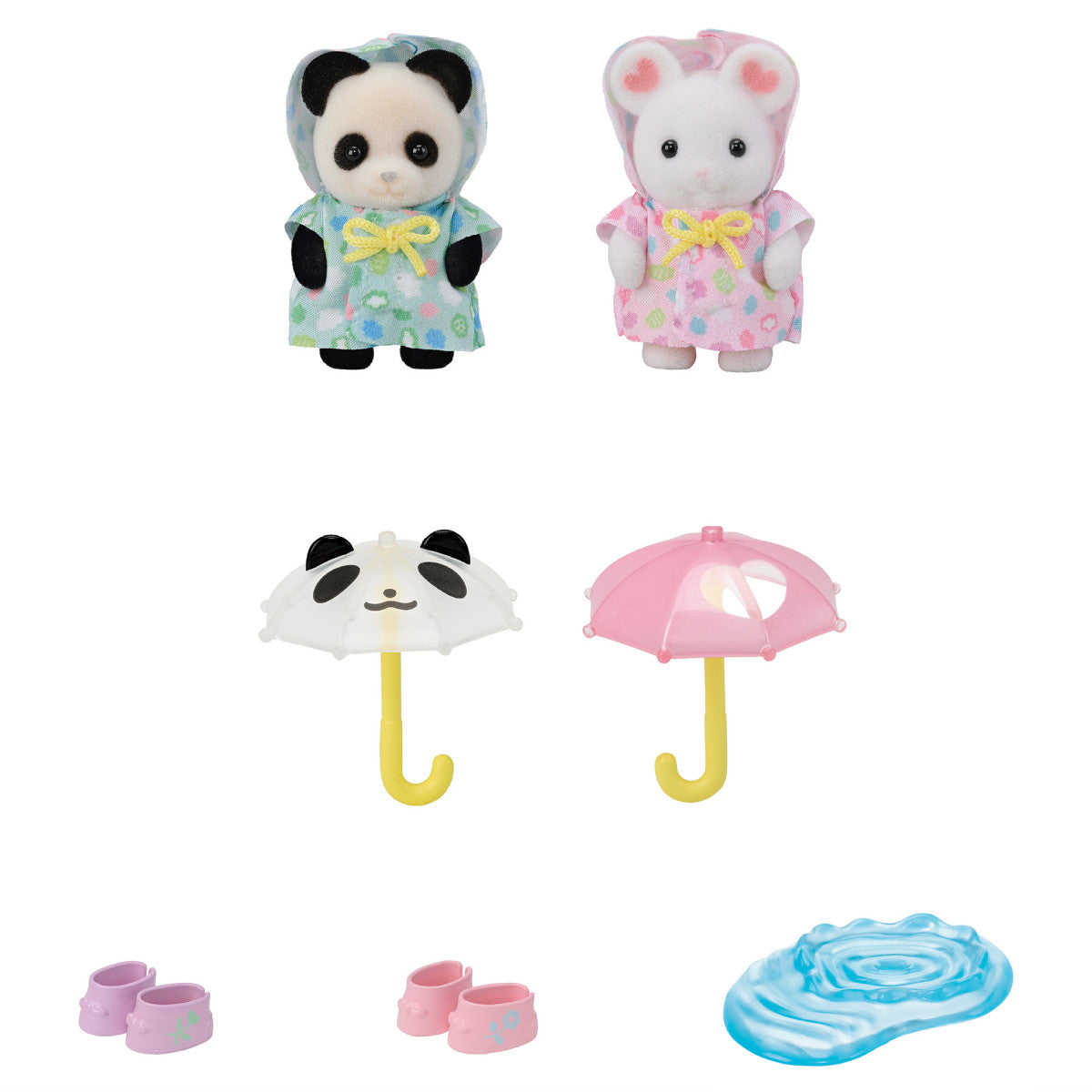 Calico Critters Nursery Friends Rainy Day Duo Set