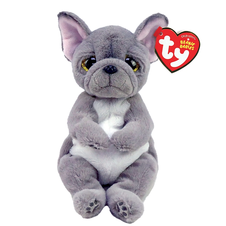 Ty Beanie Bellies 12 Inch Medium Wilfred the Gray Dog Plush Toy