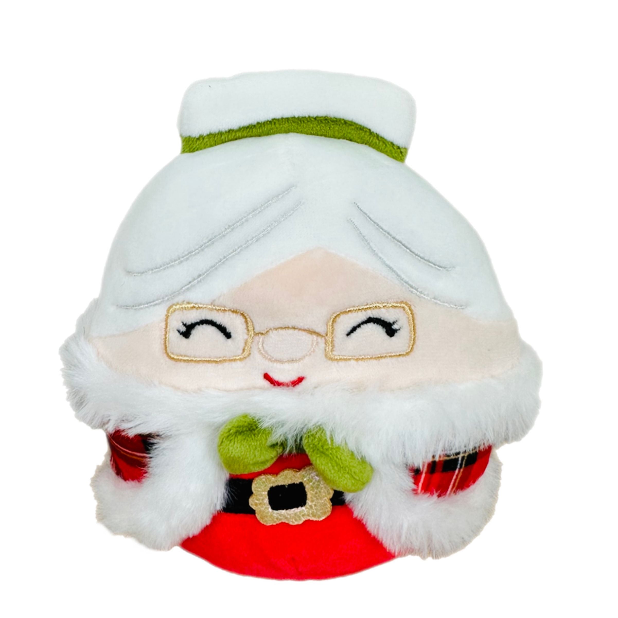 Squishmallow 5 Inch Nicolette Mrs. Claus with Plaid Cape Christmas Plush Toy