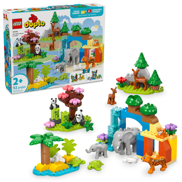 LEGO® DUPLO® 3 in 1 Wild Animal Families 10446
