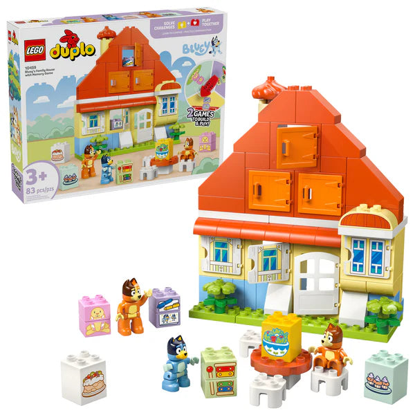 LEGO®  Bluey's Family House with Memory Game 10459