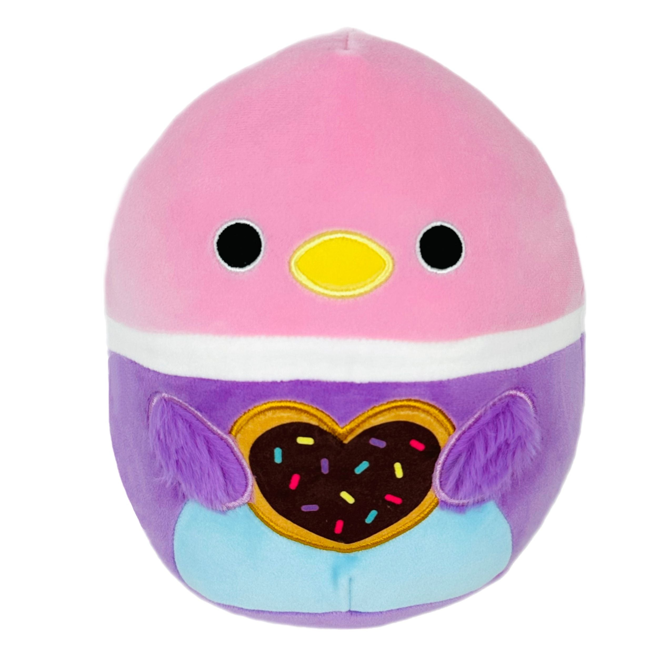 Squishmallow 5 Inch Lilibet the Duck with Donut Valentine Plush Toy