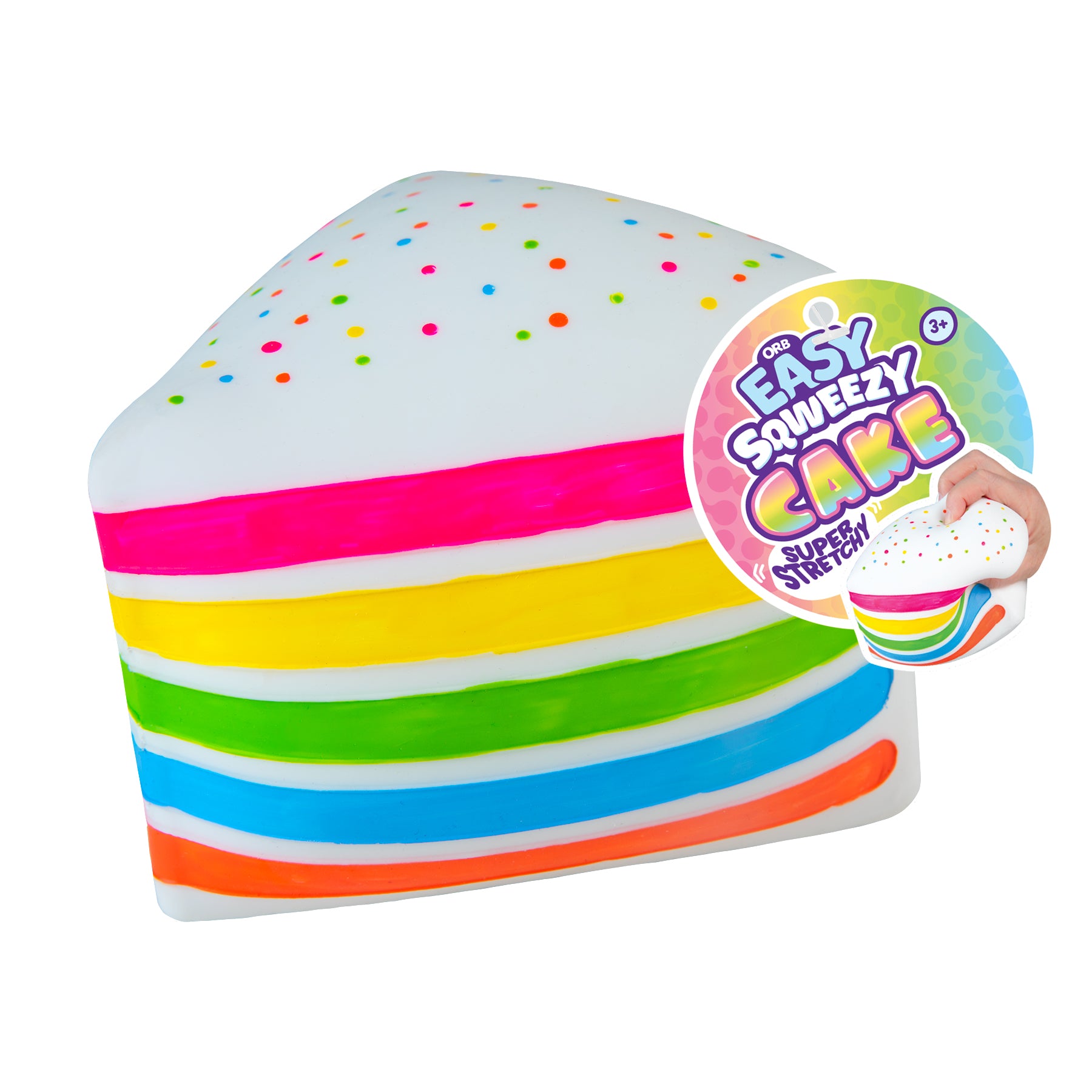 ORB Easy Sqweezy Cake 7 Inch Jumbo Squishy Sensory Toy