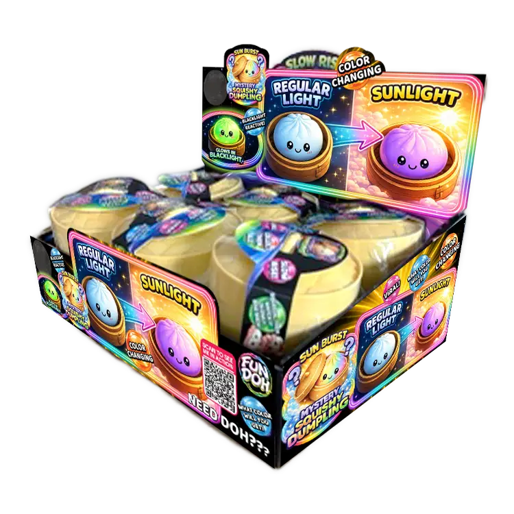Fun Doh 4 Inch Mystery Color Change Dumpling - Sensory Fidget Toy