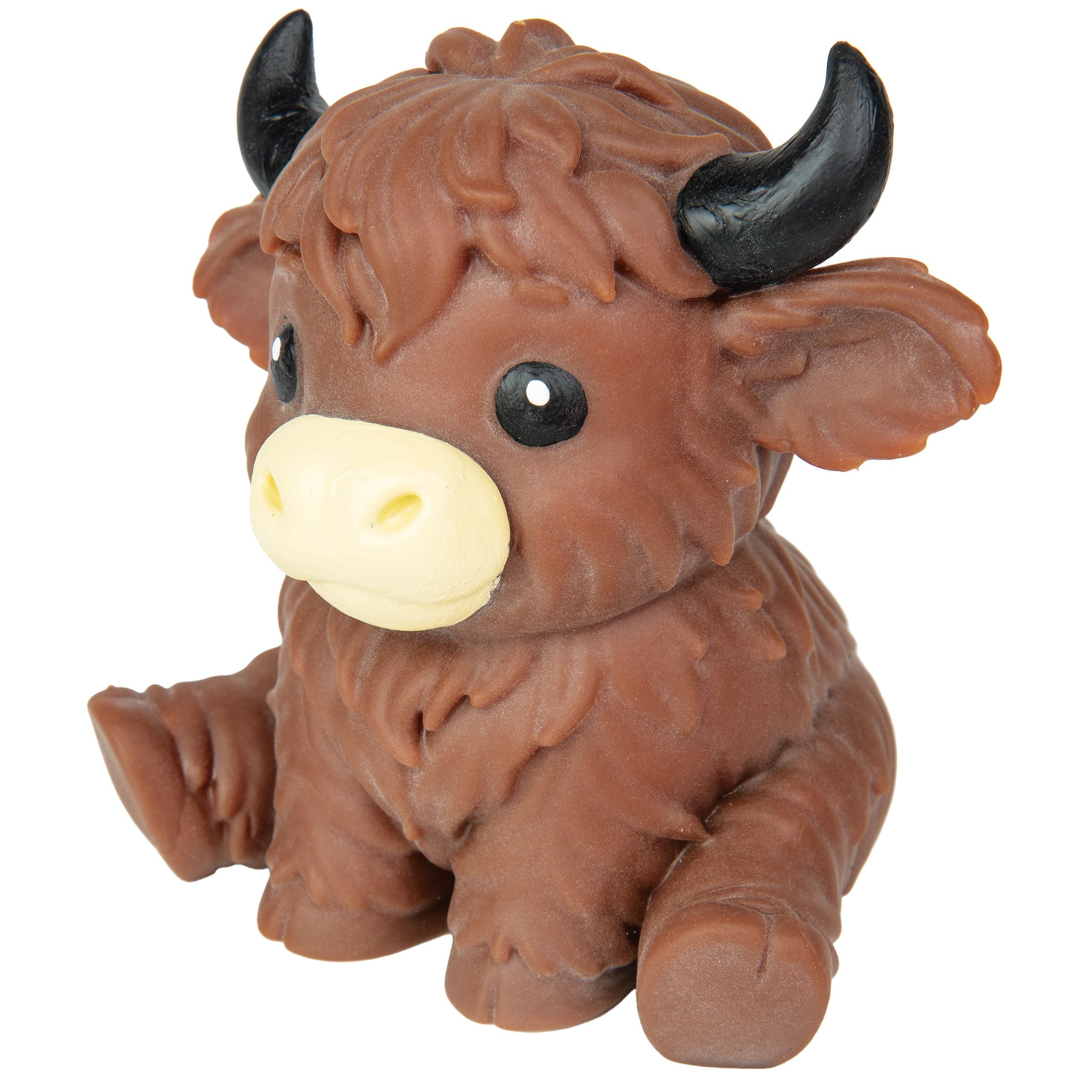 Master Toys 6 Inch Pudgiez Highland Cow - Dough Filled Sensory Toy