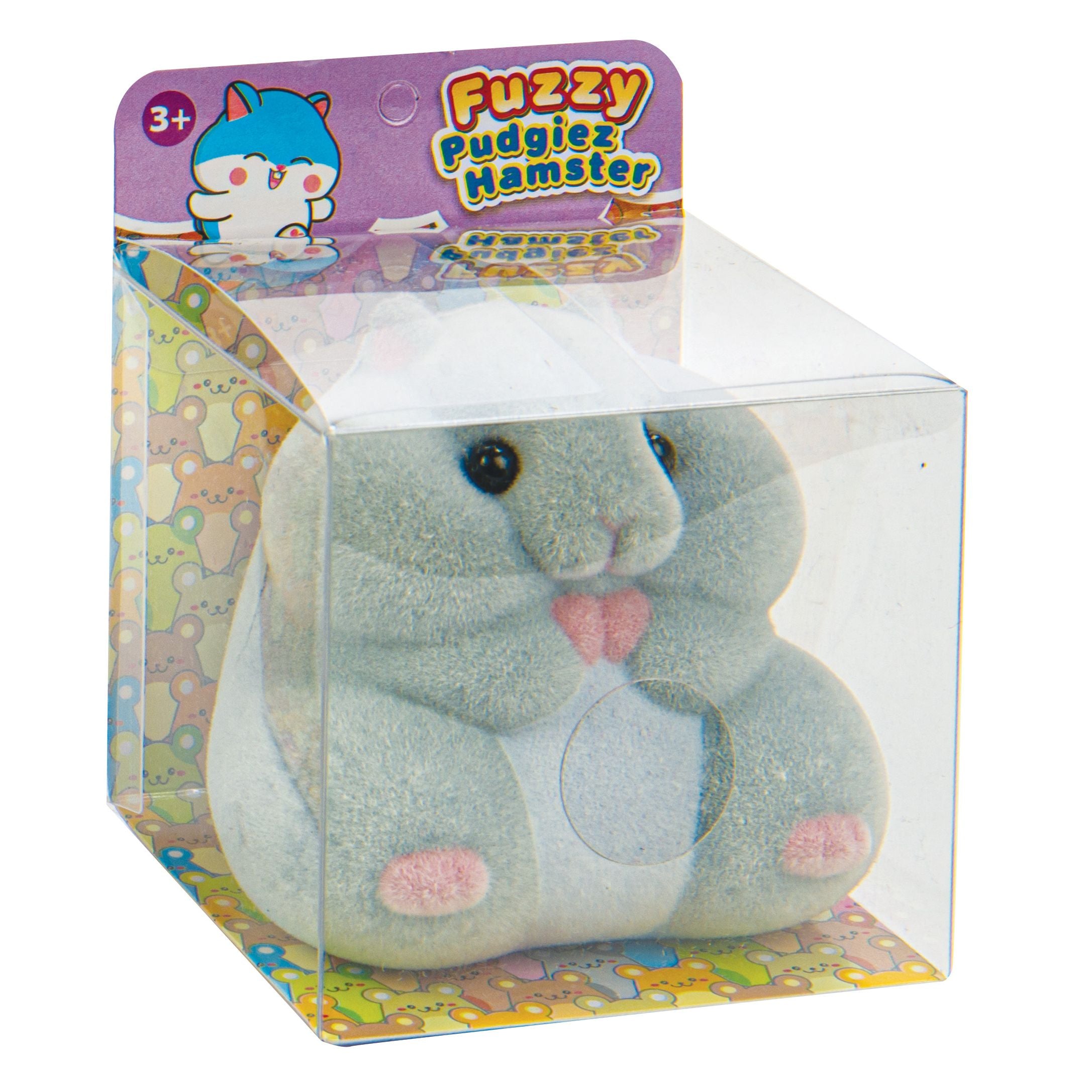 Master Toys 3 Inch Fuzzy Pudgiez Hamster Squishy - Sensory Fidget Toy