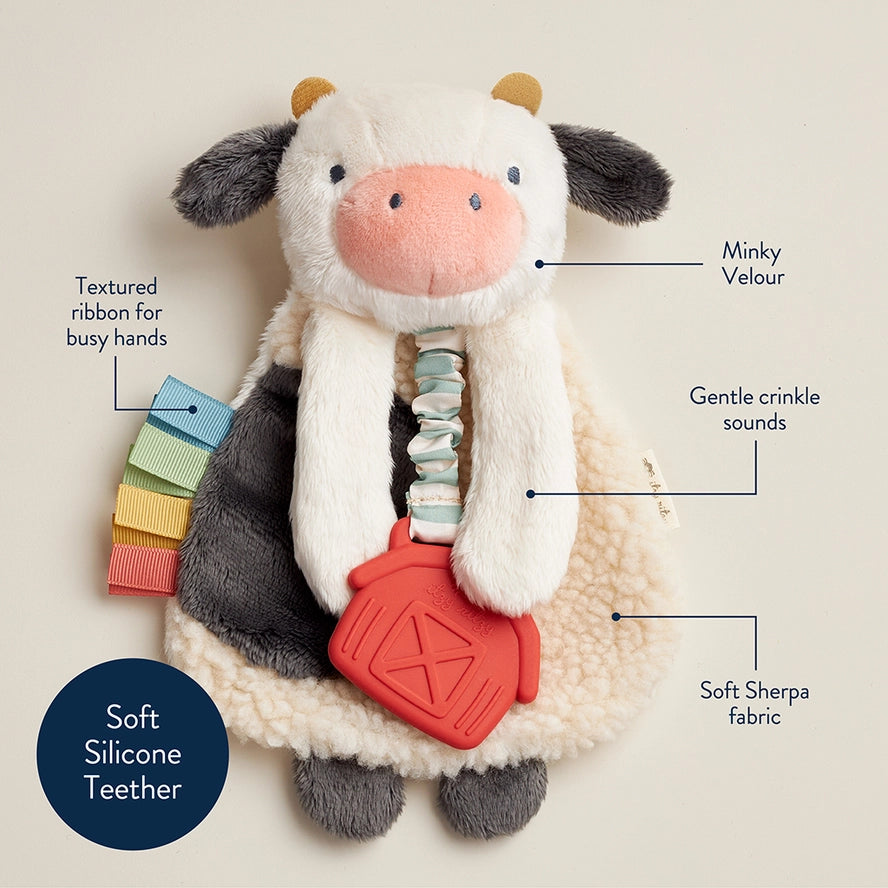 Itzy Ritzy Itzy Friends Lovey™ Carmen Cow Plush Teether Toy