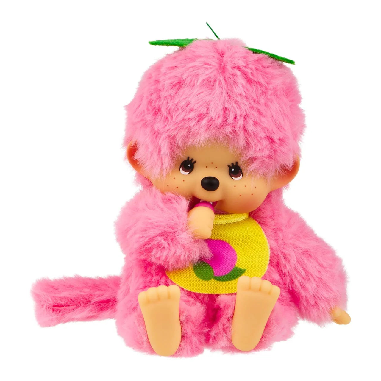 Monchhichi 5.5 Inch Fruit Colors Peach Pink Plush Doll Toy