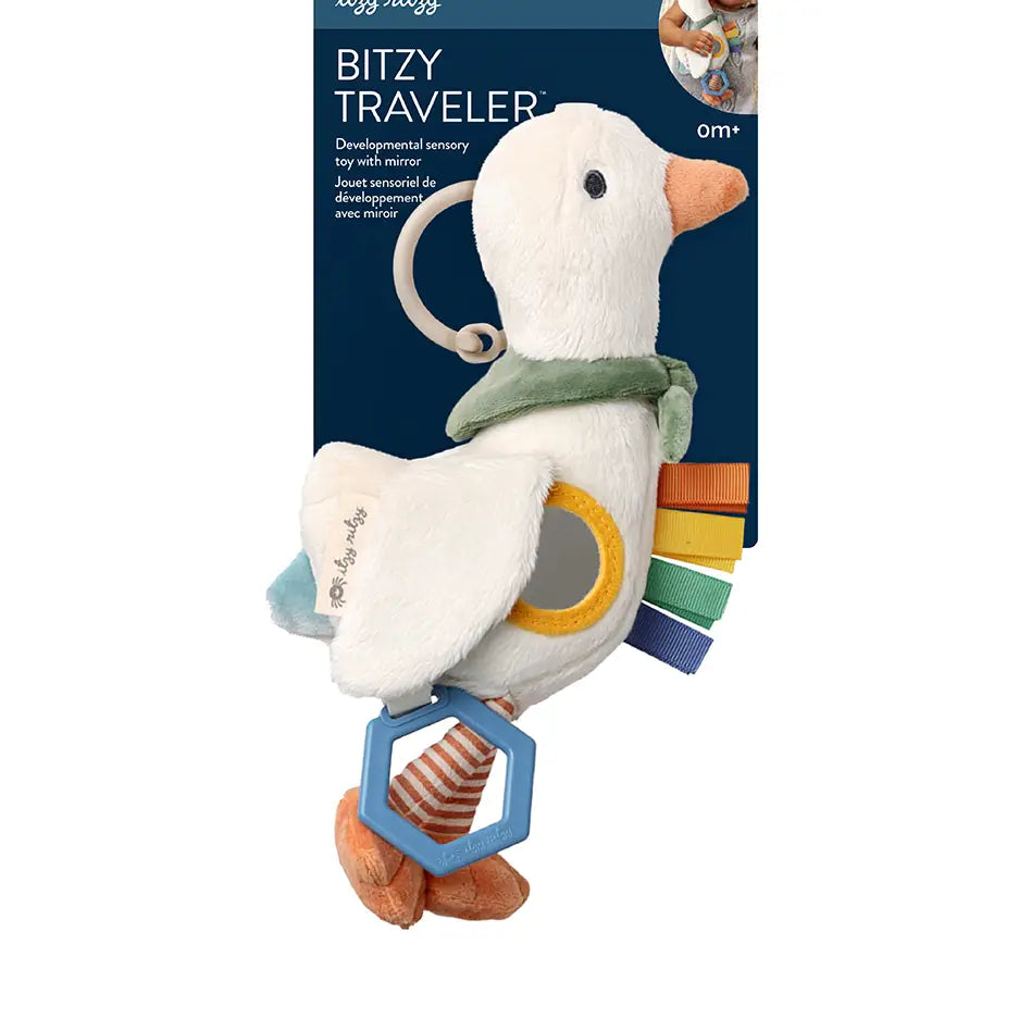 Itzy Ritzy Bitzy Traveler™ Goose Plush Teether Toy