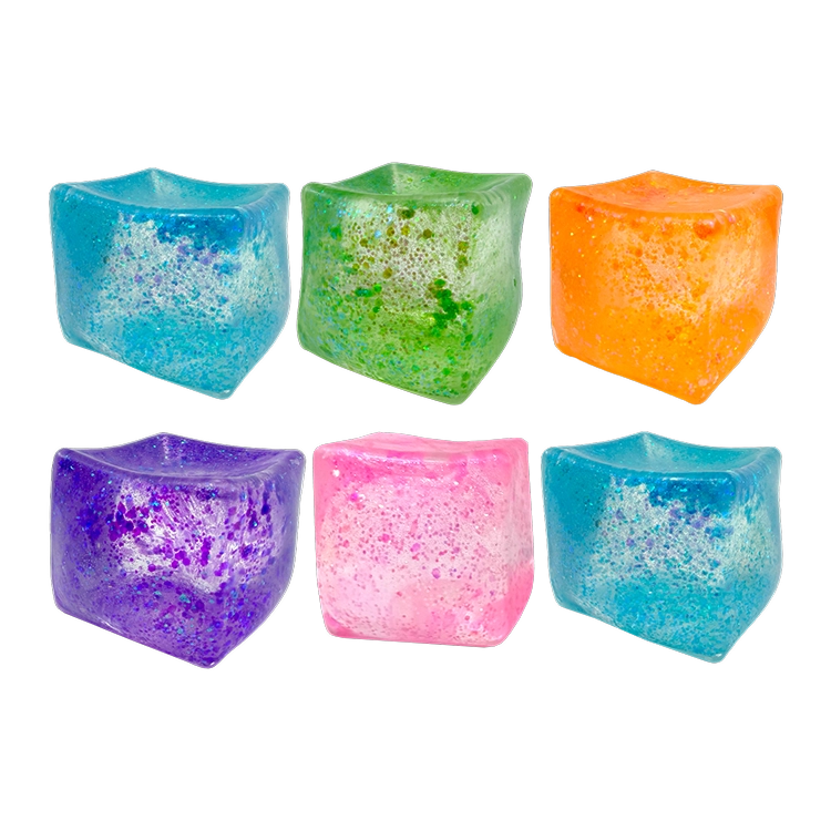 Fun Doh 3.5 Inch JUMBO Squishy Cube Sensory Toy - Assorted