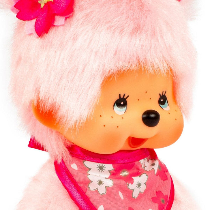 Monchhichi 8 Inch Pink Sakura Girl Cherry Blossom Plush Toy
