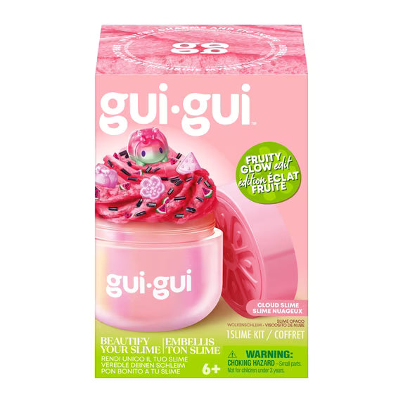 Gui Gui Slime Kit Single Mystery Jar FRUITY GLOW EDIT - Cloud Slime