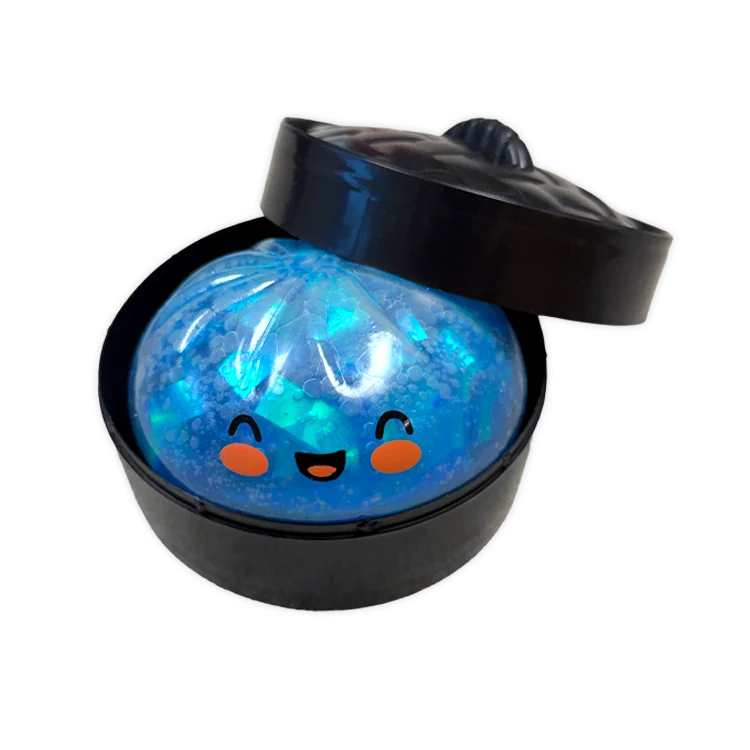 Fun Doh 4 Inch Mystery Black Steamer Glow in the Dark Dumpling Squishy Toy