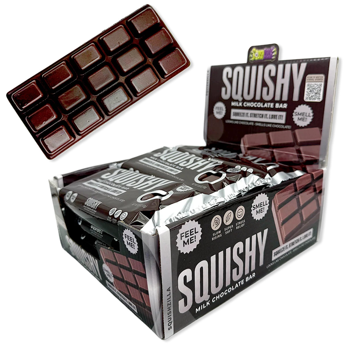 Fun Doh 8 Inch Squishy Chocolate Bar Slow Rise Sensory Fidget Toy