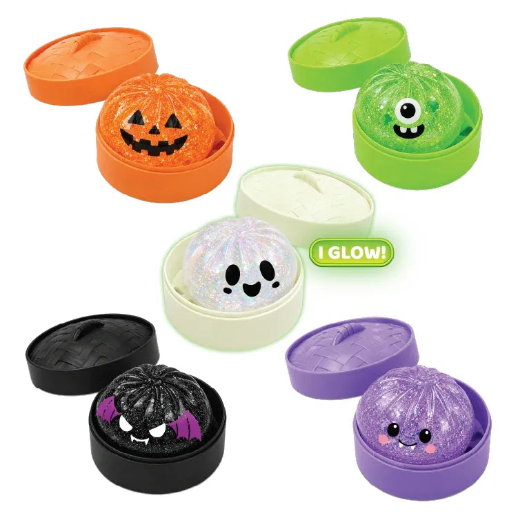 Fun Doh 2.25 Inch MINI Petite Spooky Steamers Halloween Mystery Squishy Dumpling