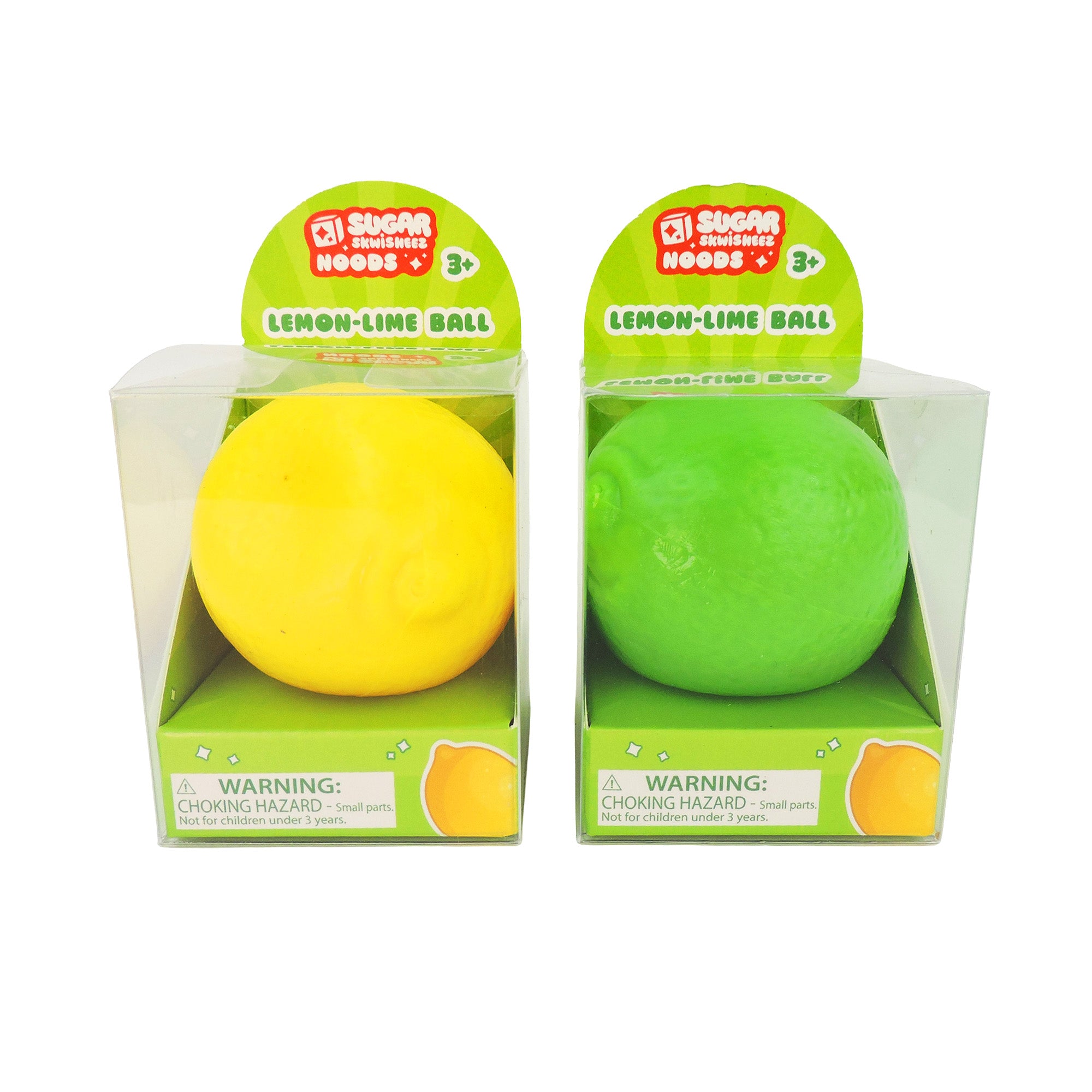Toysmith Lemon or Lime Sugar Skwisheez 3 Inch Squishy Sensory Fidget Toy - Assorted