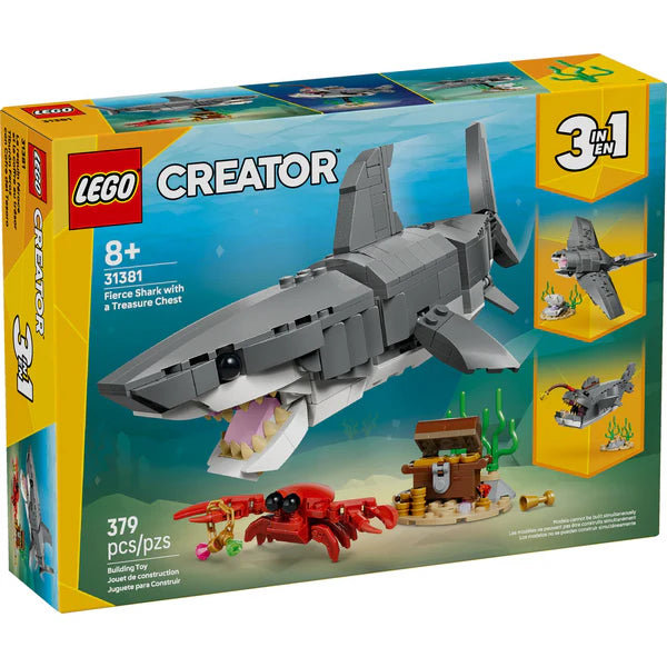 LEGO® Creator 3in1 Fierce Shark with a Treasure Chest 31381