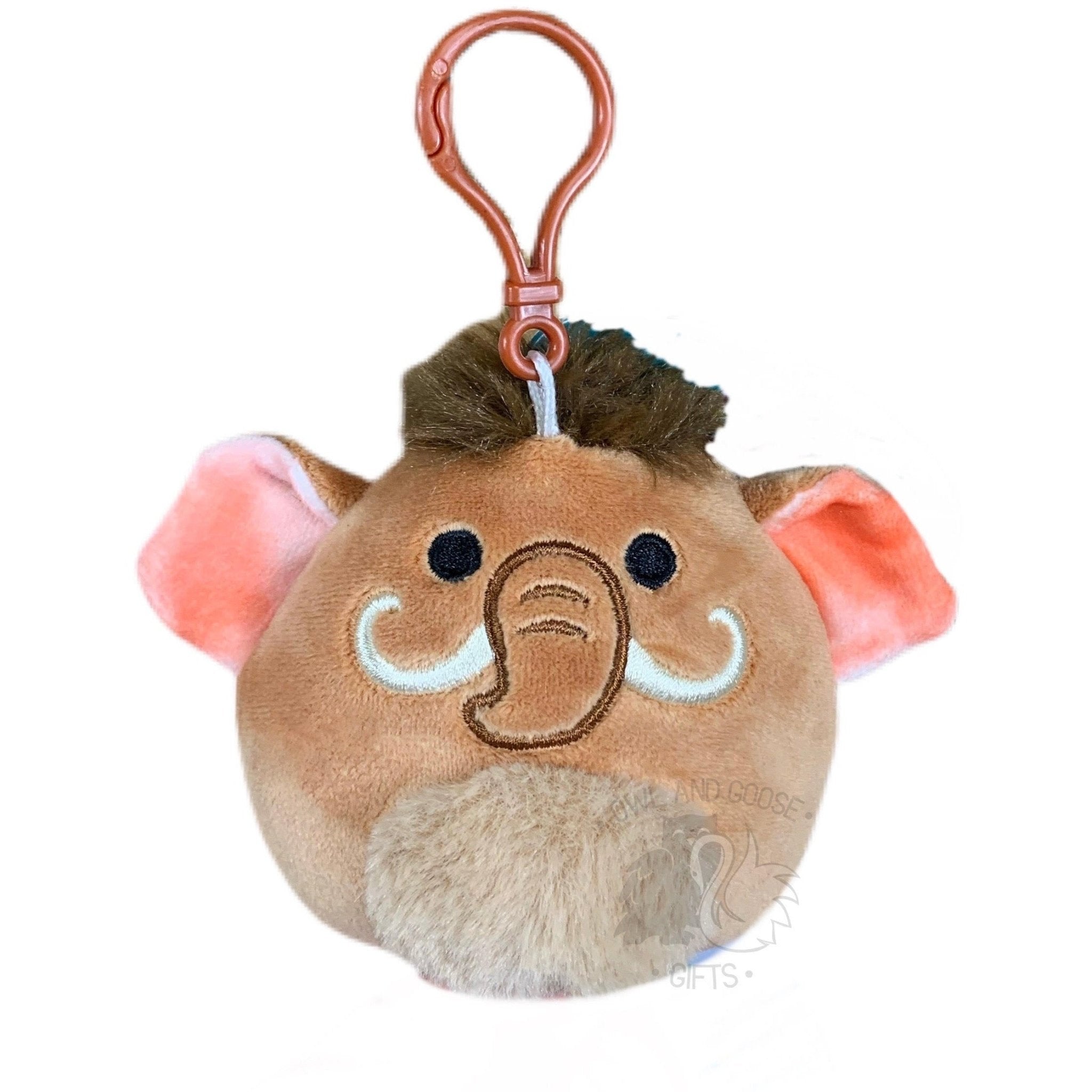Squishmallow 3.5 Inch Chienda the Wooly Mammoth Plush Clip *FINAL SALE*