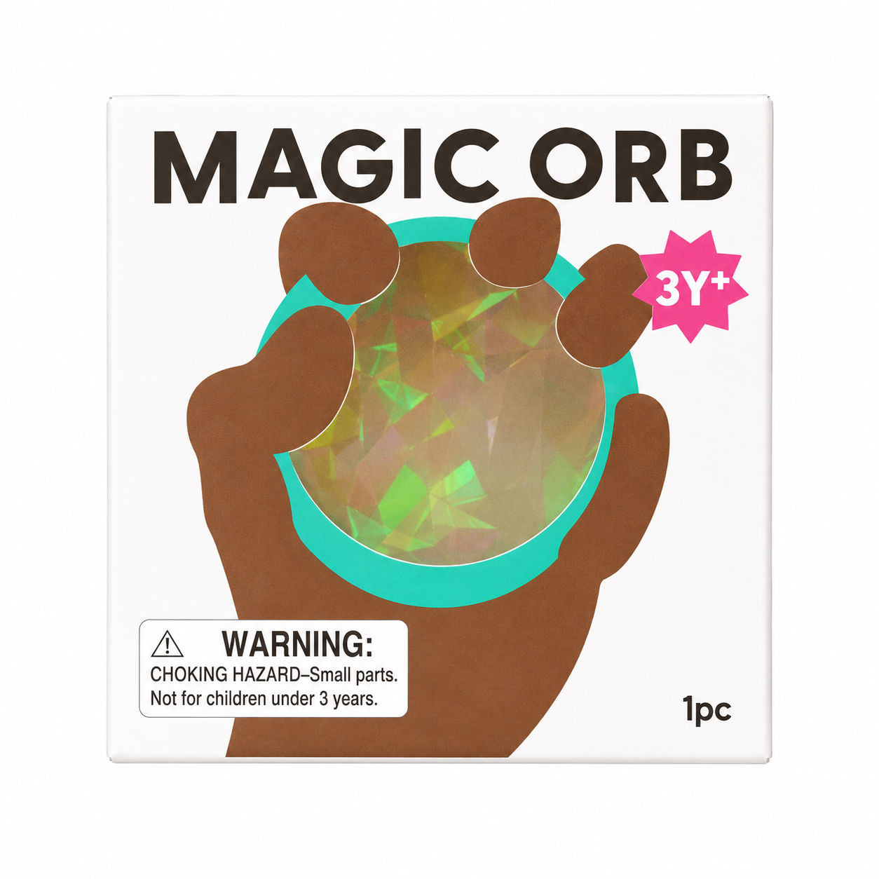 J'adore 2.5 Inch Magic Orb Squishy Fidget Sensory Toy - CLEAR