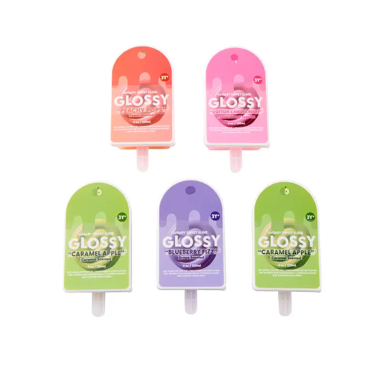 J'adore 4 oz Popsicle Glossy Slime - Peachy Pop