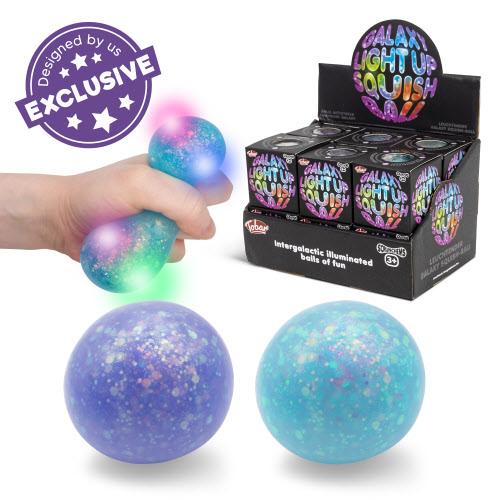 Scrunchems Galaxy Light Up Ball 2.5 Inch Squishy Sensory Toy - Assorted