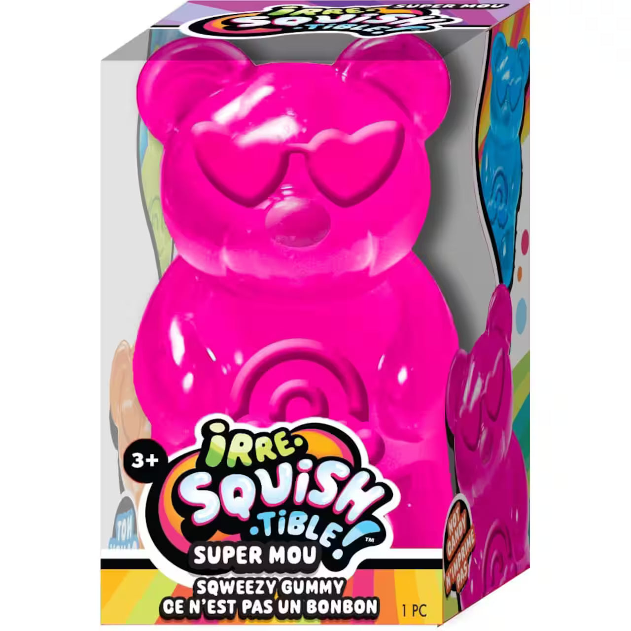 Ja-Ru 3.5 Inch Gummy Yum Bear -  Gummy Squishy Sensory Toy