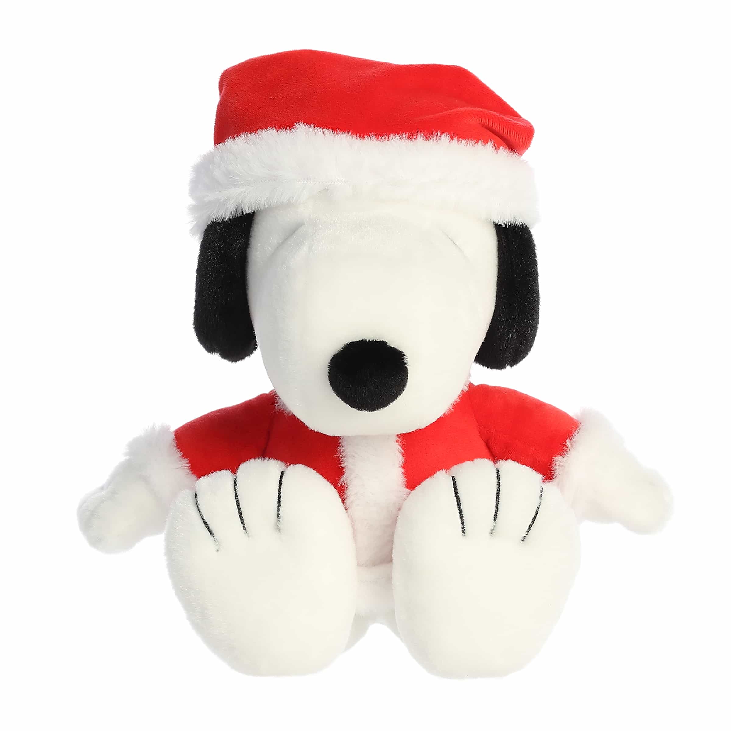 Aurora Plush 12 Inch Peanuts Santa Snoopy Holiday Plush Toy