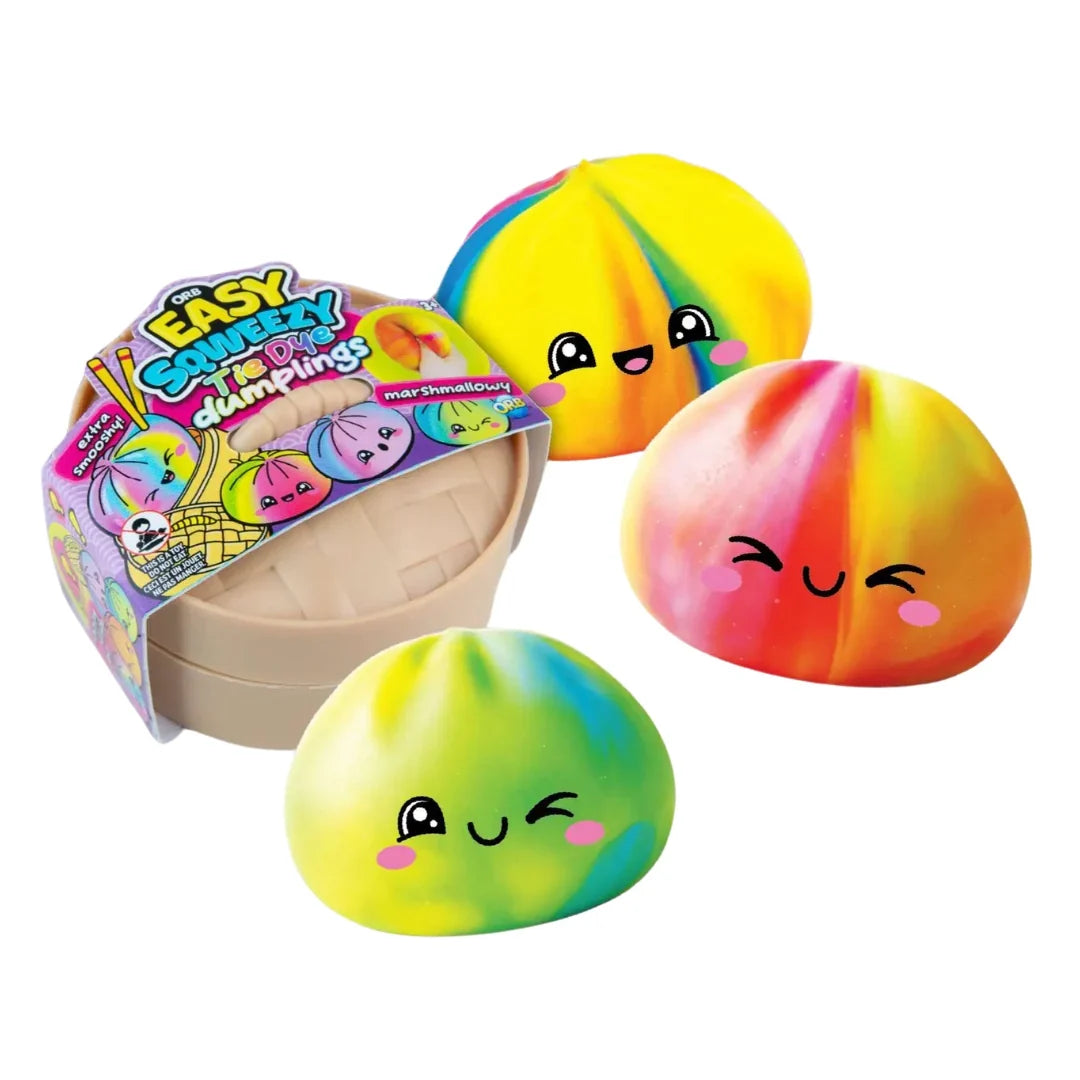 ORB Easy Sqweezy Tie Dye Dumpling Mystery Squishy Sensory Toy