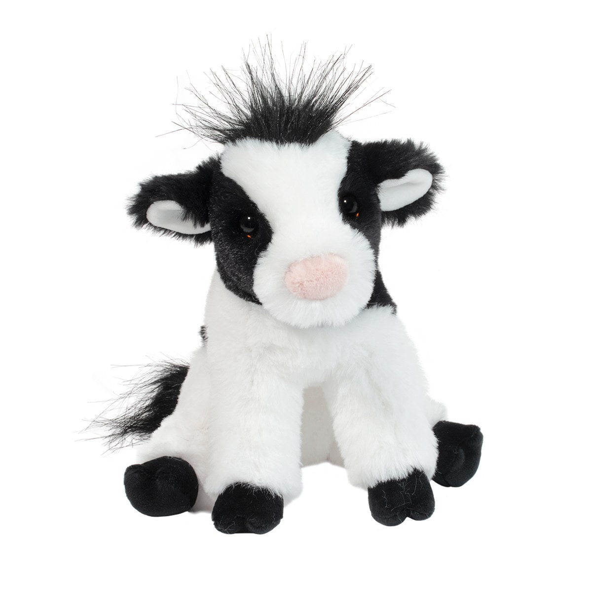 Douglas 7 Inch Elsie the Black and White Cow MINI Soft Plush Toy