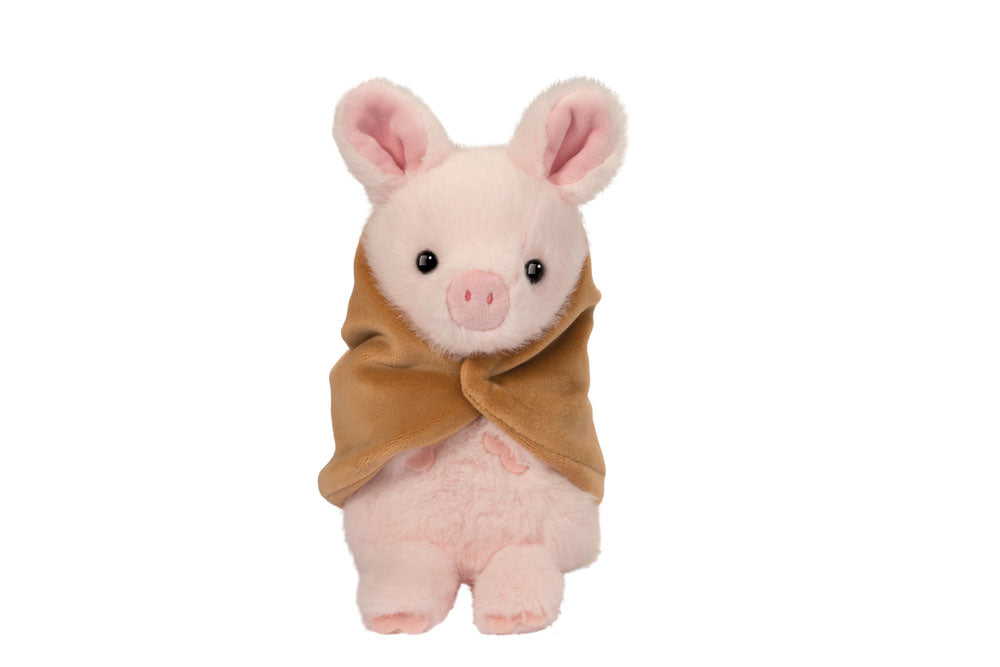 Douglas 7 Inch Puff Pig in a Blanket Plush Toy
