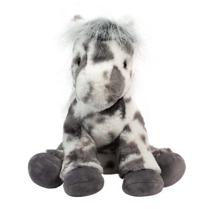 Douglas 9 Inch Hemie the Gray Spotted Horse Soft Plush Toy