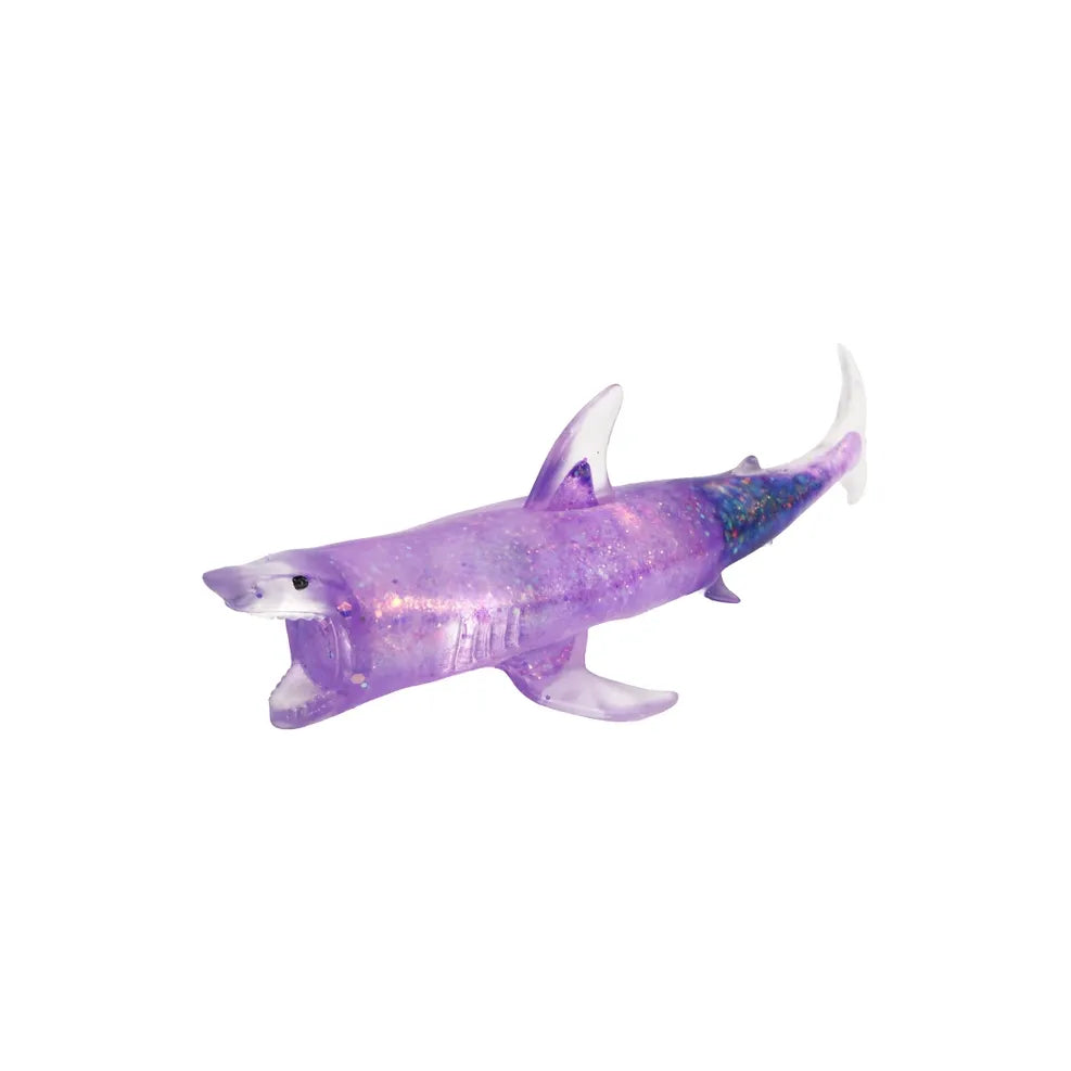Sugar Gel Squishy 7 Inch Shark Maltose Filled Sensory Toy - Assorted