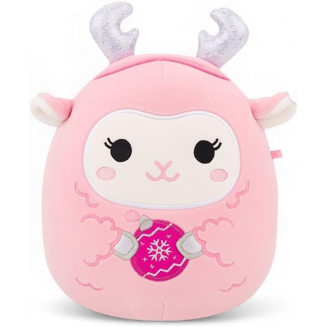Squishmallow 8 Inch Lala the Lamb with Ornament Christmas Plush Toy