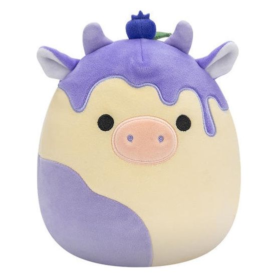 Squishmallow 5 Inch Benito the Blueberry Cheesecake Cow Plush Toy - Owl & Goose Gifts