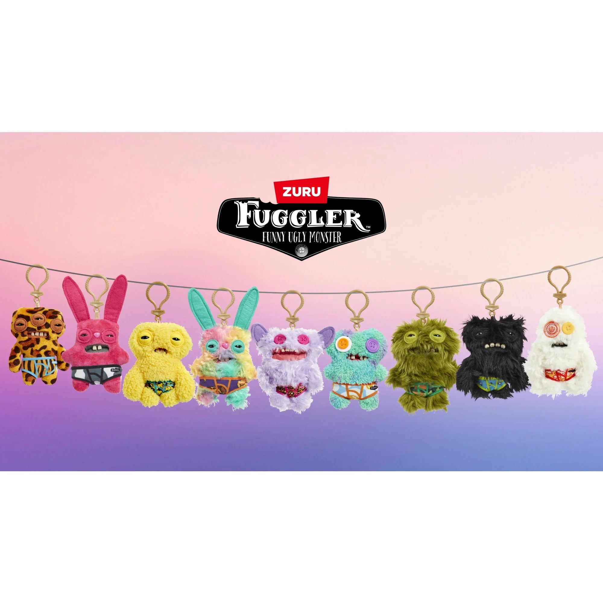 Zuru Fugglers 5 Inch Plush Keyring - Wide Eyed Weirdo
