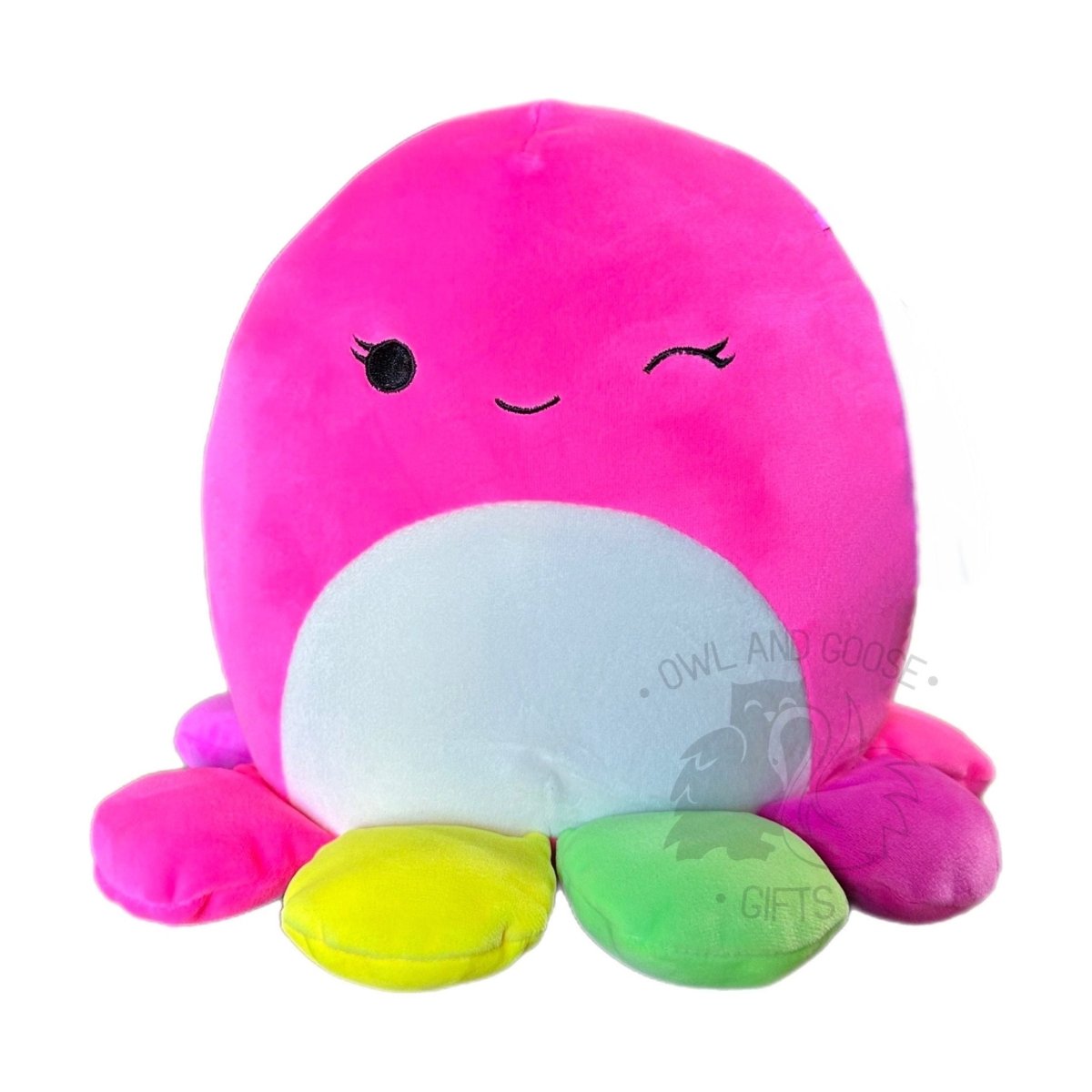 Squishmallow 5 Inch Lasla the Pink Octopus Plush Toy - Owl & Goose Gifts