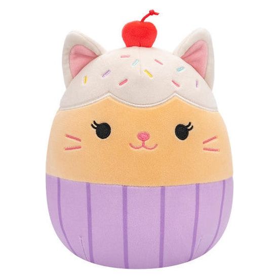 Squishmallow 5 Inch Miriam the Vanilla Cupcake Cat Plush Toy - Owl & Goose Gifts