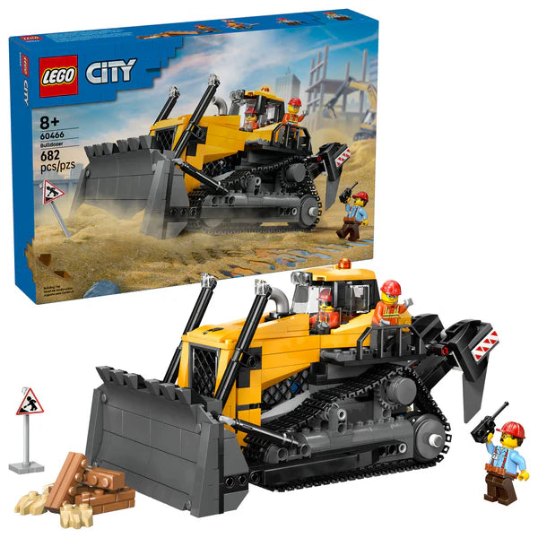 LEGO® CITY Yellow Bulldozer with Front Loader 60466