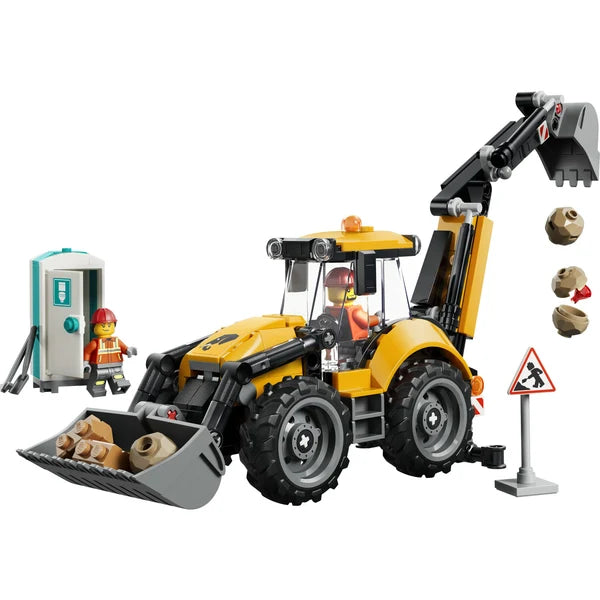LEGO® CITY Yellow Backhoe Loader 60480
