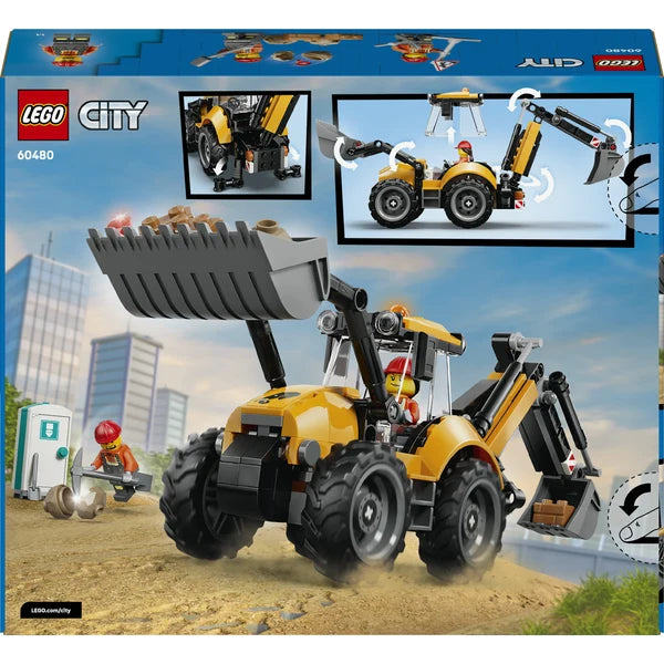 LEGO® CITY Yellow Backhoe Loader 60480