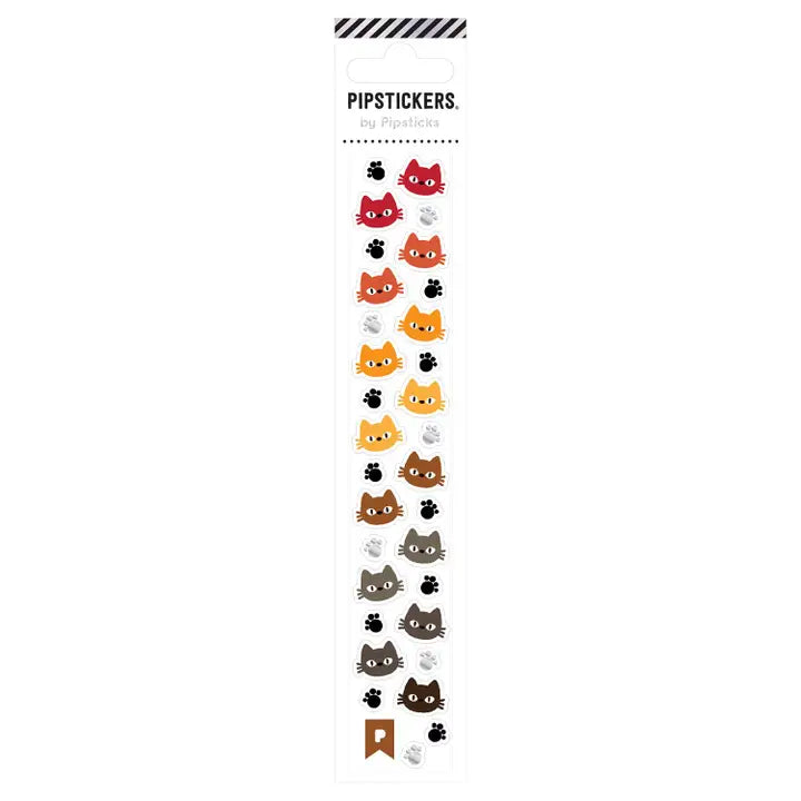 Pipsticks Feline Faces Minis Sticker Sheet