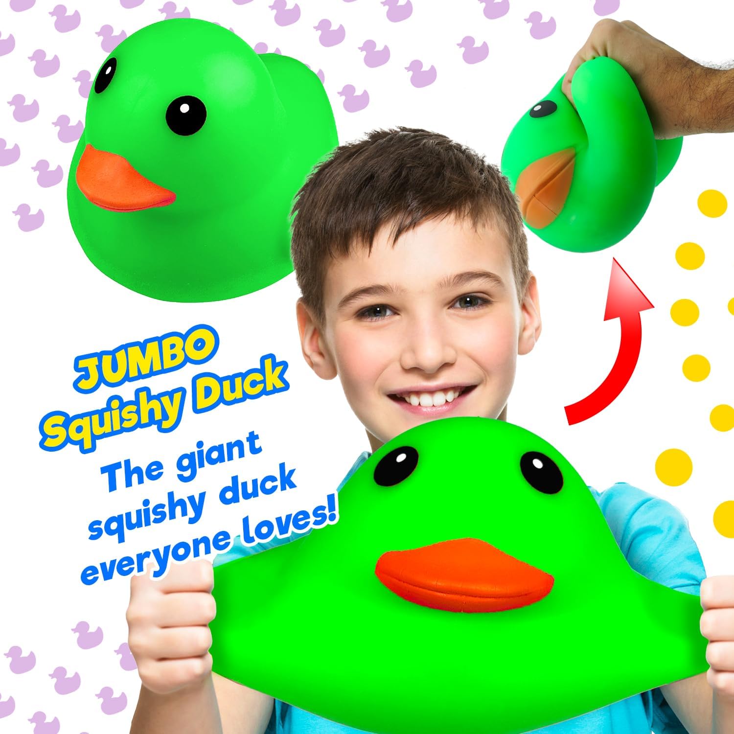 Ja-Ru Irre-Squish-Tible 7 Inch Super Stretchy Duck Squishy Toy - Assorted