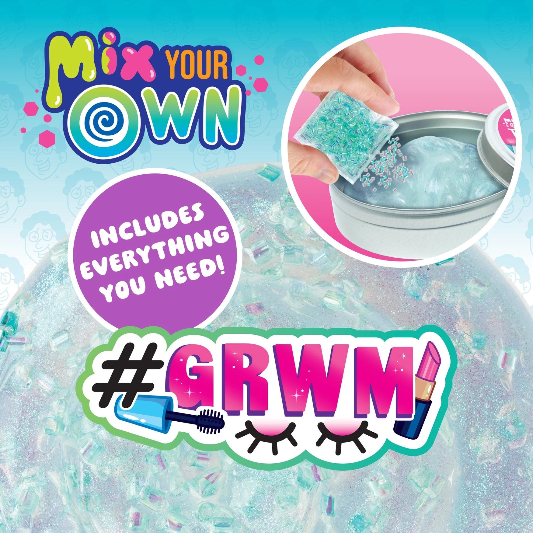 Crazy Aarons #GRWM Mix It Full Size 4 Inch Thinking Putty Tin
