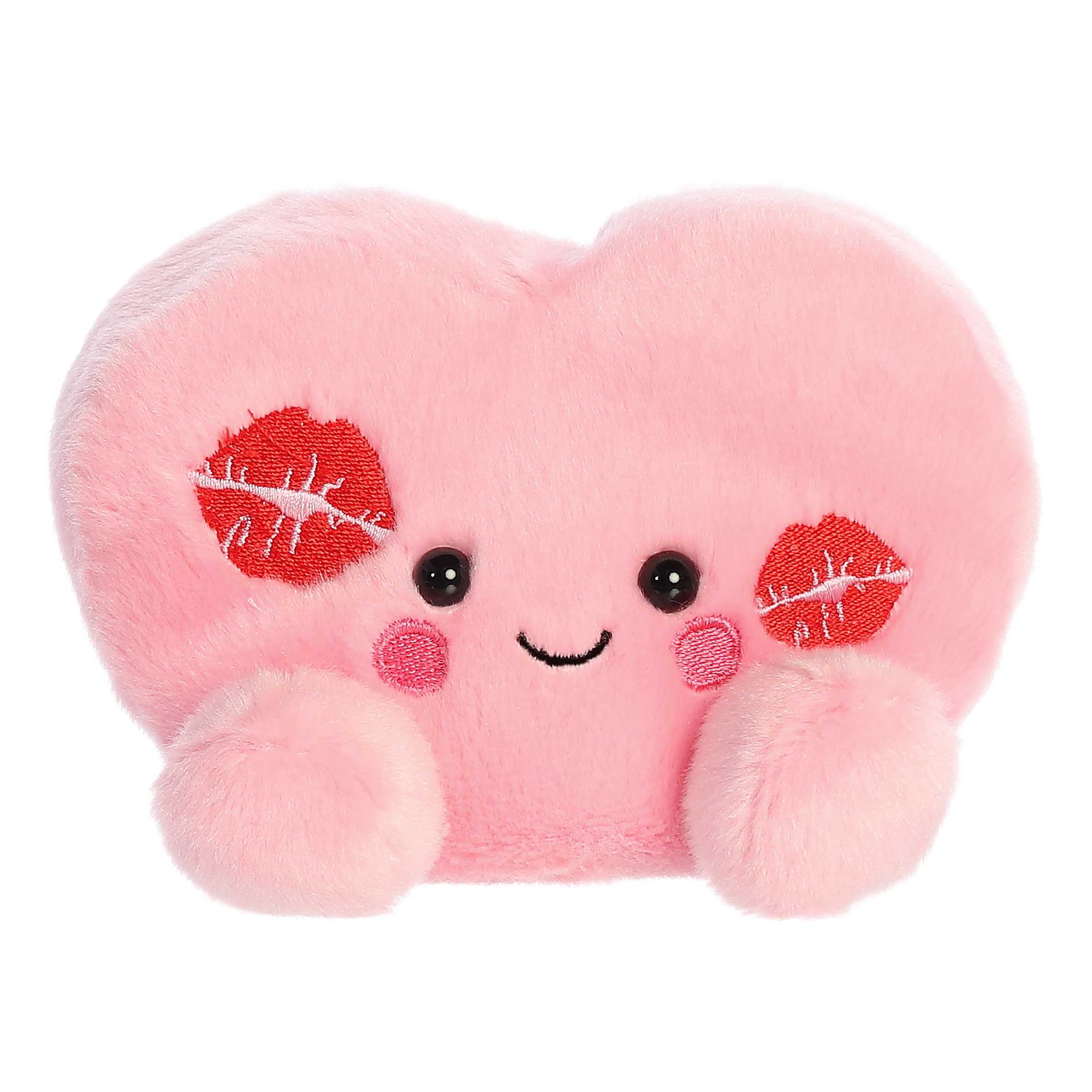 Palm Pals 5 Inch Kinsley the Pink Kisses Heart Valentine Plush Toy