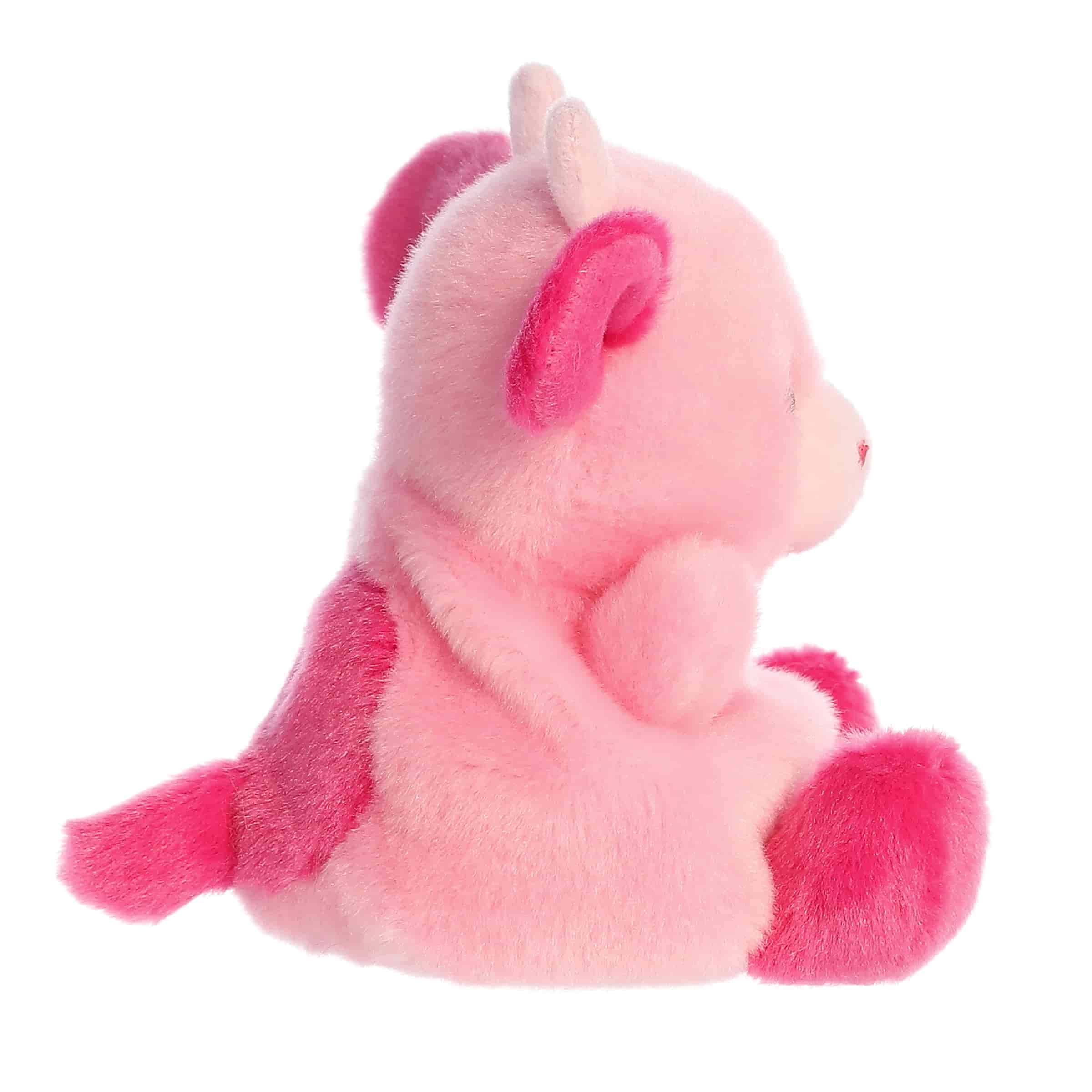 Palm Pals 5 Inch Blossom the Pink Cow Valentine Plush Toy