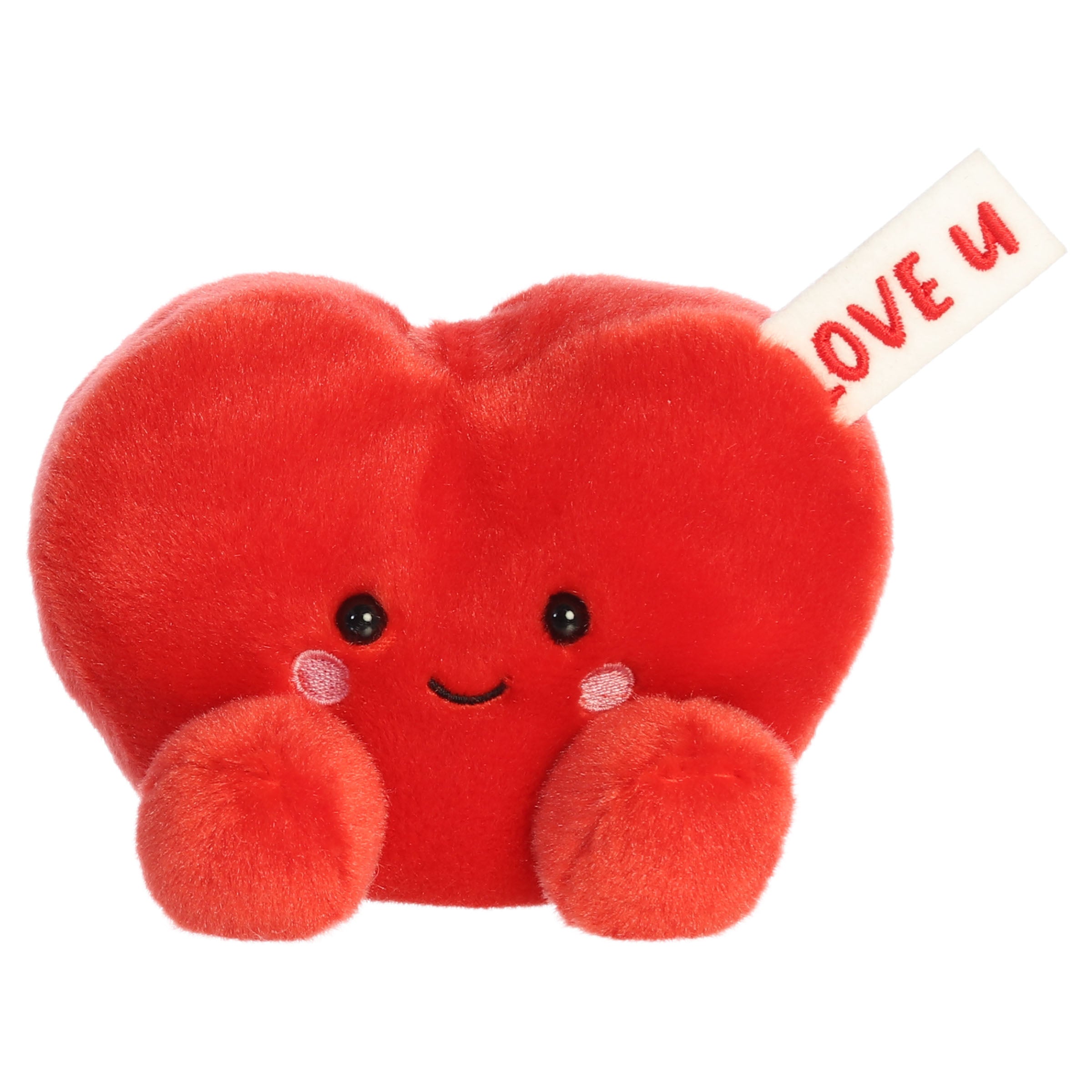 Palm Pals 5 Inch Love You Note Heart Valentine Plush Toy