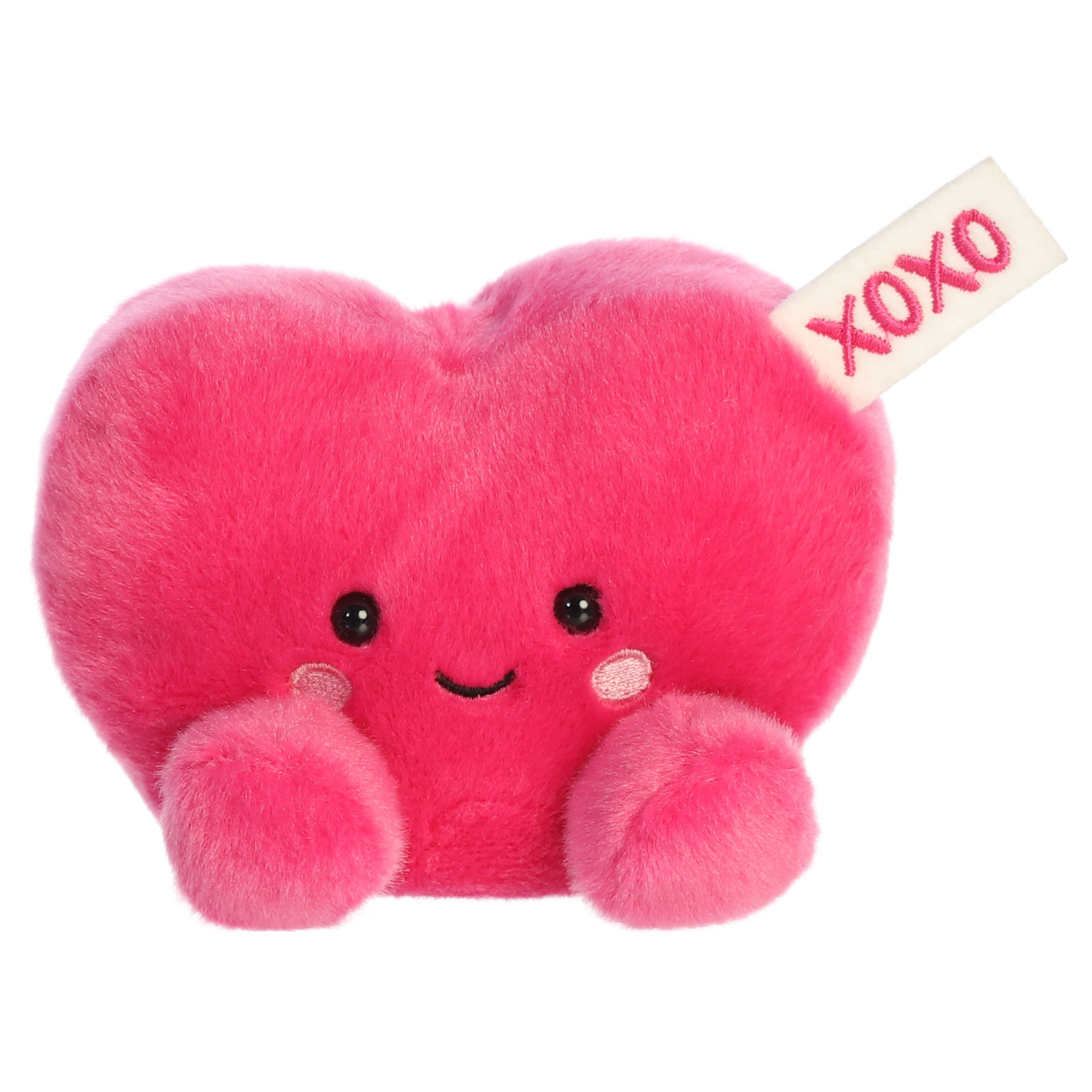 Palm Pals 5 Inch XOXO Note Heart Pink Valentine Plush Toy