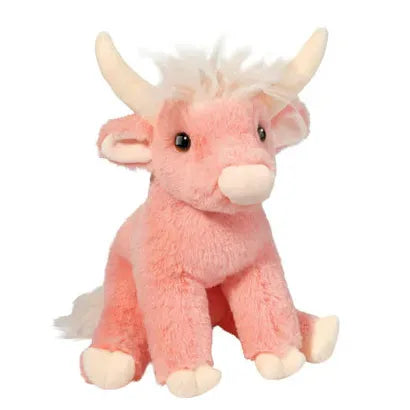 Douglas 11 Inch Candie the Pink Highland Cow Soft Plush Toy