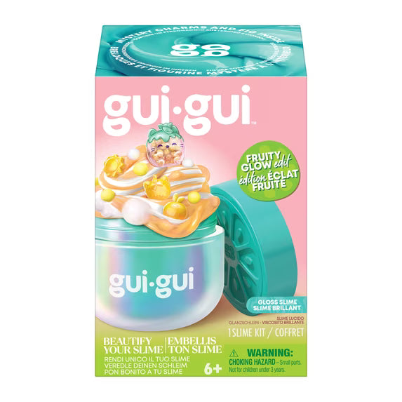 Gui Gui Slime Kit Single Mystery Jar FRUITY GLOW EDIT - Gloss Slime