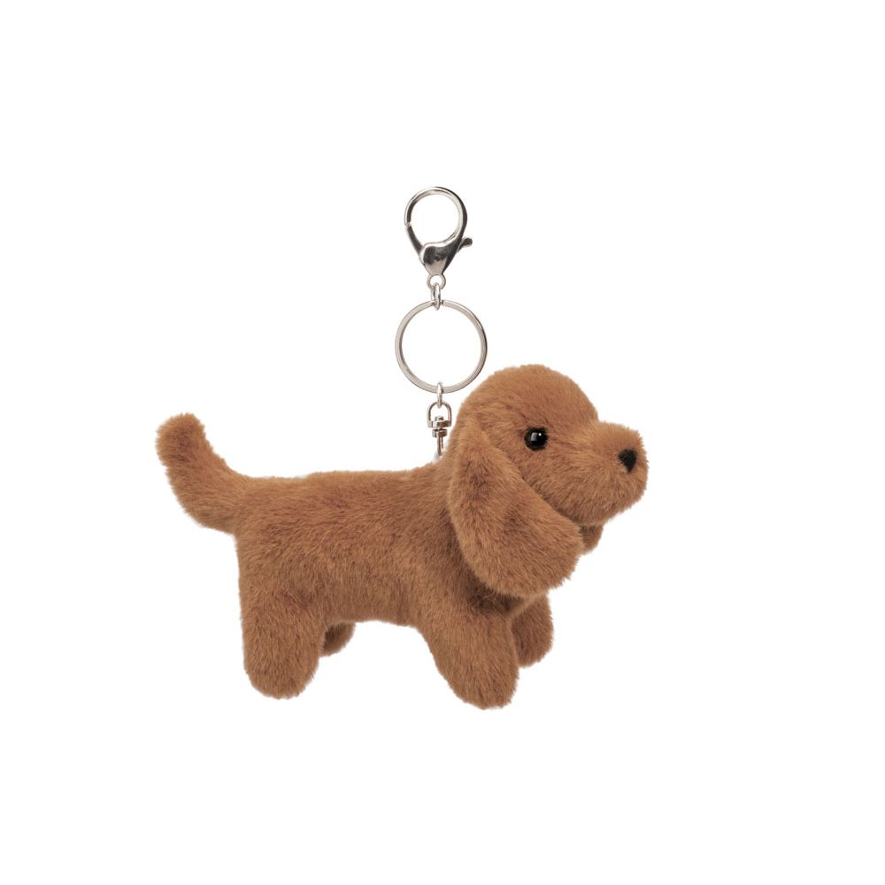 Douglas 5 Inch Dachshund Dog Bag Charm Plush Clip